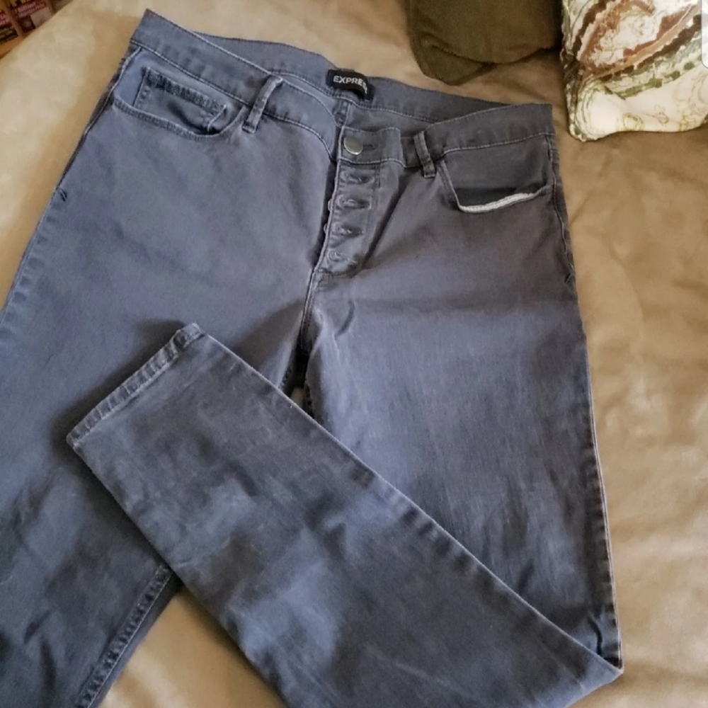 Express mid rise legging gray size 12